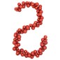 vidaXL Kugelgirlande Rot 175 cm Polystyrol vidaXL Kugelgirlande Rot 175 cm Polystyrol
