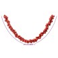 vidaXL Kugelgirlande Rot 175 cm Polystyrol vidaXL Kugelgirlande Rot 175 cm Polystyrol