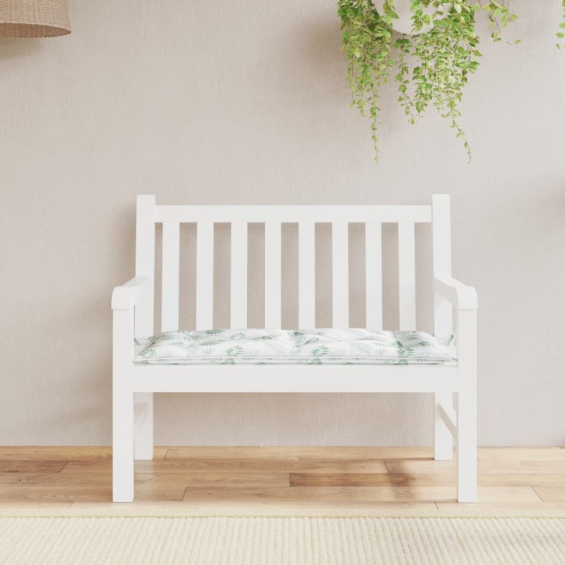 vidaXL Gartenbank-Auflage Blattmuster 100x50x7 cm Oxford-Gewebe vidaXL Gartenbank-Auflage Blattmuster 100x50x7 cm Oxford-Gewebe