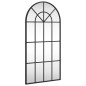 vidaXL Wandspiegel Schwarz 40x80 cm Gewölbt Eisen vidaXL Wandspiegel Schwarz 40x80 cm Gewölbt Eisen