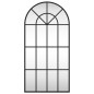 vidaXL Wandspiegel Schwarz 40x80 cm Gewölbt Eisen vidaXL Wandspiegel Schwarz 40x80 cm Gewölbt Eisen