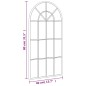 vidaXL Wandspiegel Schwarz 40x80 cm Gewölbt Eisen vidaXL Wandspiegel Schwarz 40x80 cm Gewölbt Eisen