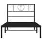 vidaXL Bettgestell mit Kopfteil Metall Schwarz 90x190 cm vidaXL Bettgestell mit Kopfteil Metall Schwarz 90x190 cm