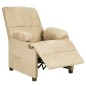 vidaXL Relaxsessel Creme Wildleder-Optik vidaXL Relaxsessel Creme Wildleder-Optik