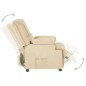 vidaXL Relaxsessel Creme Wildleder-Optik vidaXL Relaxsessel Creme Wildleder-Optik