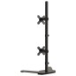 vidaXL Tischhalterung für 2 Monitore Schwarz Stahl VESA 75/100 mm vidaXL Tischhalterung für 2 Monitore Schwarz Stahl VESA 75/100 mm