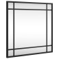 vidaXL Wandspiegel Schwarz 40x40 cm Quadratisch Eisen vidaXL Wandspiegel Schwarz 40x40 cm Quadratisch Eisen