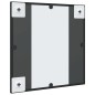 vidaXL Wandspiegel Schwarz 40x40 cm Quadratisch Eisen vidaXL Wandspiegel Schwarz 40x40 cm Quadratisch Eisen