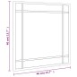 vidaXL Wandspiegel Schwarz 40x40 cm Quadratisch Eisen vidaXL Wandspiegel Schwarz 40x40 cm Quadratisch Eisen