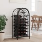 vidaXL Weinregal für 33 Flaschen Schwarz 45x36x100 cm Schmiedeeisen vidaXL Weinregal für 33 Flaschen Schwarz 45x36x100 cm Schmiedeeisen