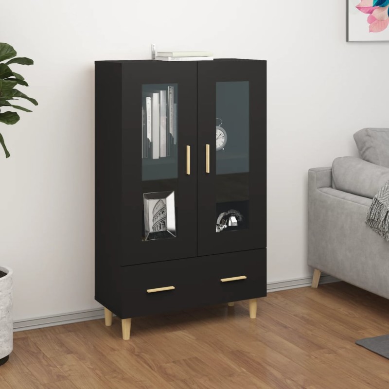 vidaXL Highboard Schwarz 70x31x115 cm Holzwerkstoff vidaXL Highboard Schwarz 70x31x115 cm Holzwerkstoff