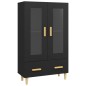 vidaXL Highboard Schwarz 70x31x115 cm Holzwerkstoff vidaXL Highboard Schwarz 70x31x115 cm Holzwerkstoff