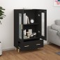 vidaXL Highboard Schwarz 70x31x115 cm Holzwerkstoff vidaXL Highboard Schwarz 70x31x115 cm Holzwerkstoff