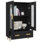 vidaXL Highboard Schwarz 70x31x115 cm Holzwerkstoff vidaXL Highboard Schwarz 70x31x115 cm Holzwerkstoff