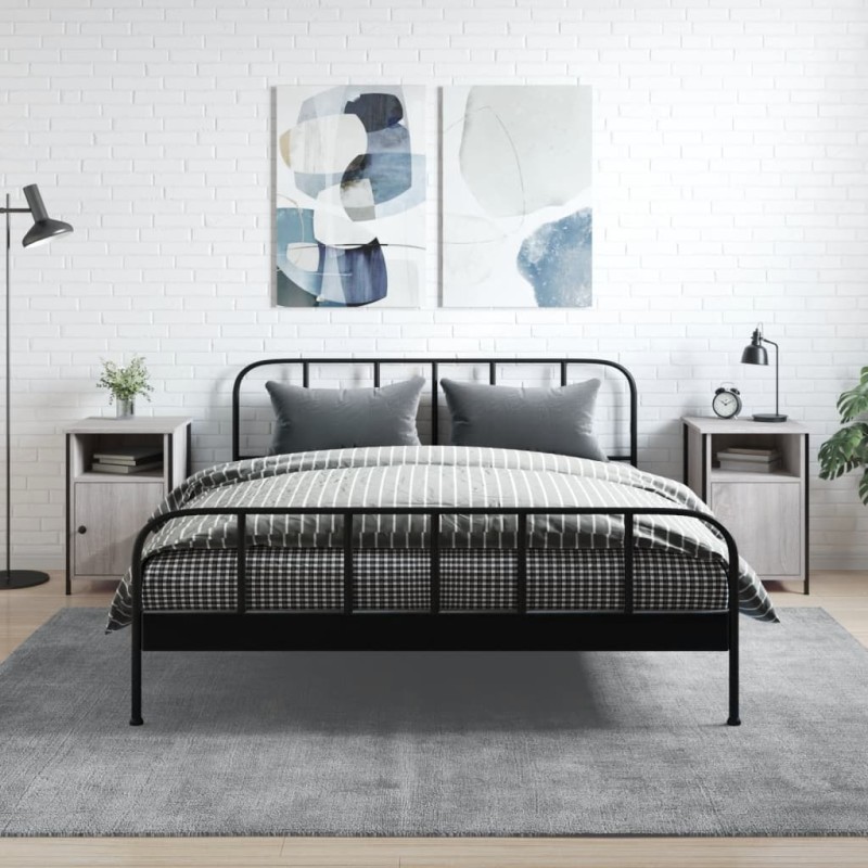 vidaXL Nachttische 2 Stk. Grau Sonoma 40x42x60 cm Holzwerkstoff vidaXL Nachttische 2 Stk. Grau Sonoma 40x42x60 cm Holzwerkstoff