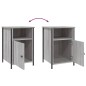 vidaXL Nachttische 2 Stk. Grau Sonoma 40x42x60 cm Holzwerkstoff vidaXL Nachttische 2 Stk. Grau Sonoma 40x42x60 cm Holzwerkstoff