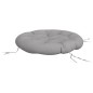 Kissen Rund Grau Ø 100x11 cm Oxford-Gewebe Kissen Rund Grau Ø 100x11 cm Oxford-Gewebe