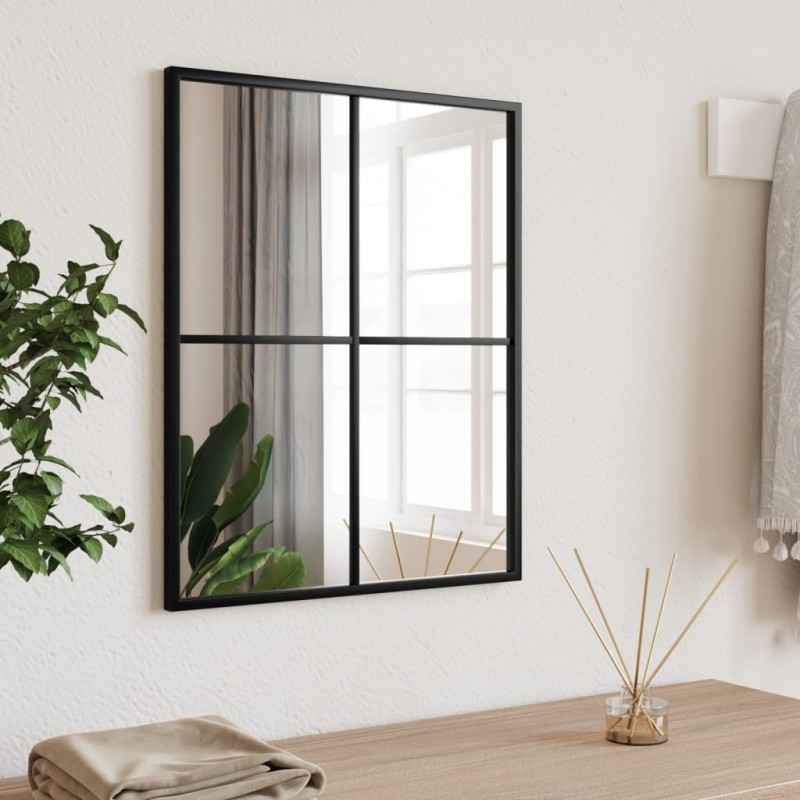 vidaXL Wandspiegel Schwarz 40x50 cm Rechteckig Eisen vidaXL Wandspiegel Schwarz 40x50 cm Rechteckig Eisen