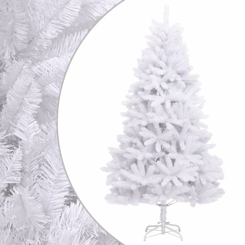 vidaXL Künstlicher Weihnachtsbaum Klappbar mit Ständer Weiß 270 cm vidaXL Künstlicher Weihnachtsbaum Klappbar mit Ständer Weiß 270 cm