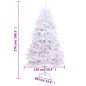 vidaXL Künstlicher Weihnachtsbaum Klappbar mit Ständer Weiß 270 cm vidaXL Künstlicher Weihnachtsbaum Klappbar mit Ständer Weiß 270 cm
