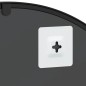 vidaXL Wandspiegel Schwarz 60x30 cm Gewölbt Eisen vidaXL Wandspiegel Schwarz 60x30 cm Gewölbt Eisen