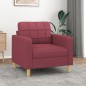 vidaXL Sofasessel Weinrot 60 cm Stoff vidaXL Sofasessel Weinrot 60 cm Stoff