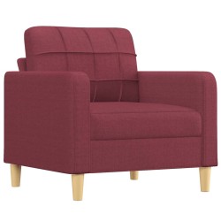 vidaXL Sofasessel Weinrot 60 cm Stoff