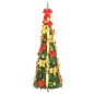 vidaXL Pop-Up-Weihnachtsbaum Künstlich 100 LEDs Grün 150 cm vidaXL Pop-Up-Weihnachtsbaum Künstlich 100 LEDs Grün 150 cm