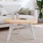 vidaXL Tischplatte Rund Ø80x3 cm Massivholz Kiefer vidaXL Tischplatte Rund Ø80x3 cm Massivholz Kiefer