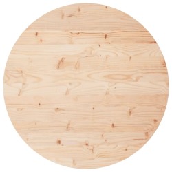 vidaXL Tischplatte Rund Ø80x3 cm Massivholz Kiefer