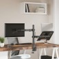 vidaXL Monitorhalterung Schwarz Stahl VESA 75/100 mm vidaXL Monitorhalterung Schwarz Stahl VESA 75/100 mm