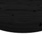 vidaXL Tischplatte Rund Schwarz Ø80x3 cm Massivholz Kiefer vidaXL Tischplatte Rund Schwarz Ø80x3 cm Massivholz Kiefer