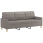 vidaXL 3-Sitzer-Sofa Taupe 180 cm Stoff vidaXL 3-Sitzer-Sofa Taupe 180 cm Stoff