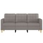 vidaXL 3-Sitzer-Sofa Taupe 180 cm Stoff vidaXL 3-Sitzer-Sofa Taupe 180 cm Stoff
