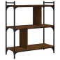 vidaXL Bücherregal 3 Böden Braun Eichen-Optik 76x32x88cm Holzwerkstoff vidaXL Bücherregal 3 Böden Braun Eichen-Optik 76x32x88cm Holzwerkstoff