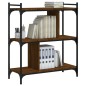 vidaXL Bücherregal 3 Böden Braun Eichen-Optik 76x32x88cm Holzwerkstoff vidaXL Bücherregal 3 Böden Braun Eichen-Optik 76x32x88cm Holzwerkstoff