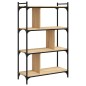 vidaXL Bücherregal 4 Böden Sonoma-Eiche 76x32x123 cm Holzwerkstoff vidaXL Bücherregal 4 Böden Sonoma-Eiche 76x32x123 cm Holzwerkstoff
