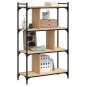 vidaXL Bücherregal 4 Böden Sonoma-Eiche 76x32x123 cm Holzwerkstoff vidaXL Bücherregal 4 Böden Sonoma-Eiche 76x32x123 cm Holzwerkstoff