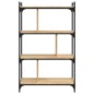 vidaXL Bücherregal 4 Böden Sonoma-Eiche 76x32x123 cm Holzwerkstoff vidaXL Bücherregal 4 Böden Sonoma-Eiche 76x32x123 cm Holzwerkstoff