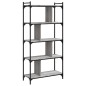 vidaXL Bücherregal 5 Böden Grau Sonoma 76x32x158 cm Holzwerkstoff vidaXL Bücherregal 5 Böden Grau Sonoma 76x32x158 cm Holzwerkstoff