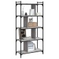 vidaXL Bücherregal 5 Böden Grau Sonoma 76x32x158 cm Holzwerkstoff vidaXL Bücherregal 5 Böden Grau Sonoma 76x32x158 cm Holzwerkstoff