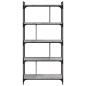 vidaXL Bücherregal 5 Böden Grau Sonoma 76x32x158 cm Holzwerkstoff vidaXL Bücherregal 5 Böden Grau Sonoma 76x32x158 cm Holzwerkstoff