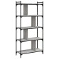 vidaXL Bücherregal 5 Böden Grau Sonoma 76x32x158 cm Holzwerkstoff vidaXL Bücherregal 5 Böden Grau Sonoma 76x32x158 cm Holzwerkstoff
