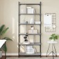 vidaXL Bücherregal 6 Böden Grau Sonoma 76x32x192 cm Holzwerkstoff vidaXL Bücherregal 6 Böden Grau Sonoma 76x32x192 cm Holzwerkstoff