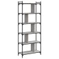 vidaXL Bücherregal 6 Böden Grau Sonoma 76x32x192 cm Holzwerkstoff vidaXL Bücherregal 6 Böden Grau Sonoma 76x32x192 cm Holzwerkstoff
