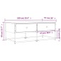 vidaXL Couchtisch Braun Eichen-Optik 100x51x40 cm Holzwerkstoff vidaXL Couchtisch Braun Eichen-Optik 100x51x40 cm Holzwerkstoff