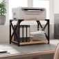 vidaXL Druckerständer 2 Ablagen Sonoma-Eiche 44x26x31,5 cm vidaXL Druckerständer 2 Ablagen Sonoma-Eiche 44x26x31,5 cm