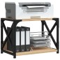 vidaXL Druckerständer 2 Ablagen Sonoma-Eiche 44x26x31,5 cm vidaXL Druckerständer 2 Ablagen Sonoma-Eiche 44x26x31,5 cm