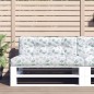 Palettenkissen Blattmuster 120x40x12 cm Stoff Palettenkissen Blattmuster 120x40x12 cm Stoff