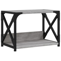 vidaXL Druckerständer 2 Ablagen Grau Sonoma 44x26x31,5cm Holzwerkstoff